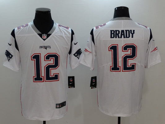 Tom Brady #12 New England Patriots Mens Jersey White