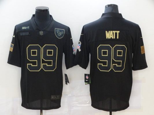 Men's Houston Texans J.J. Watt #99 Black Game Player Jersey