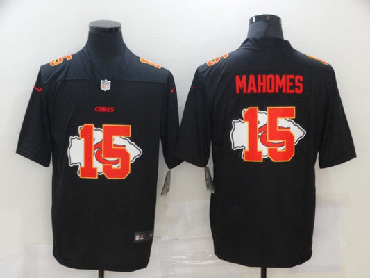 Men's Kansas City Chiefs Patrick Mahomes #15 Black Alternate Player Game Jersey