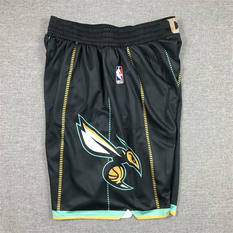 Men's Charlotte Hornets Black 2022/23 Basketball Shorts City Edition