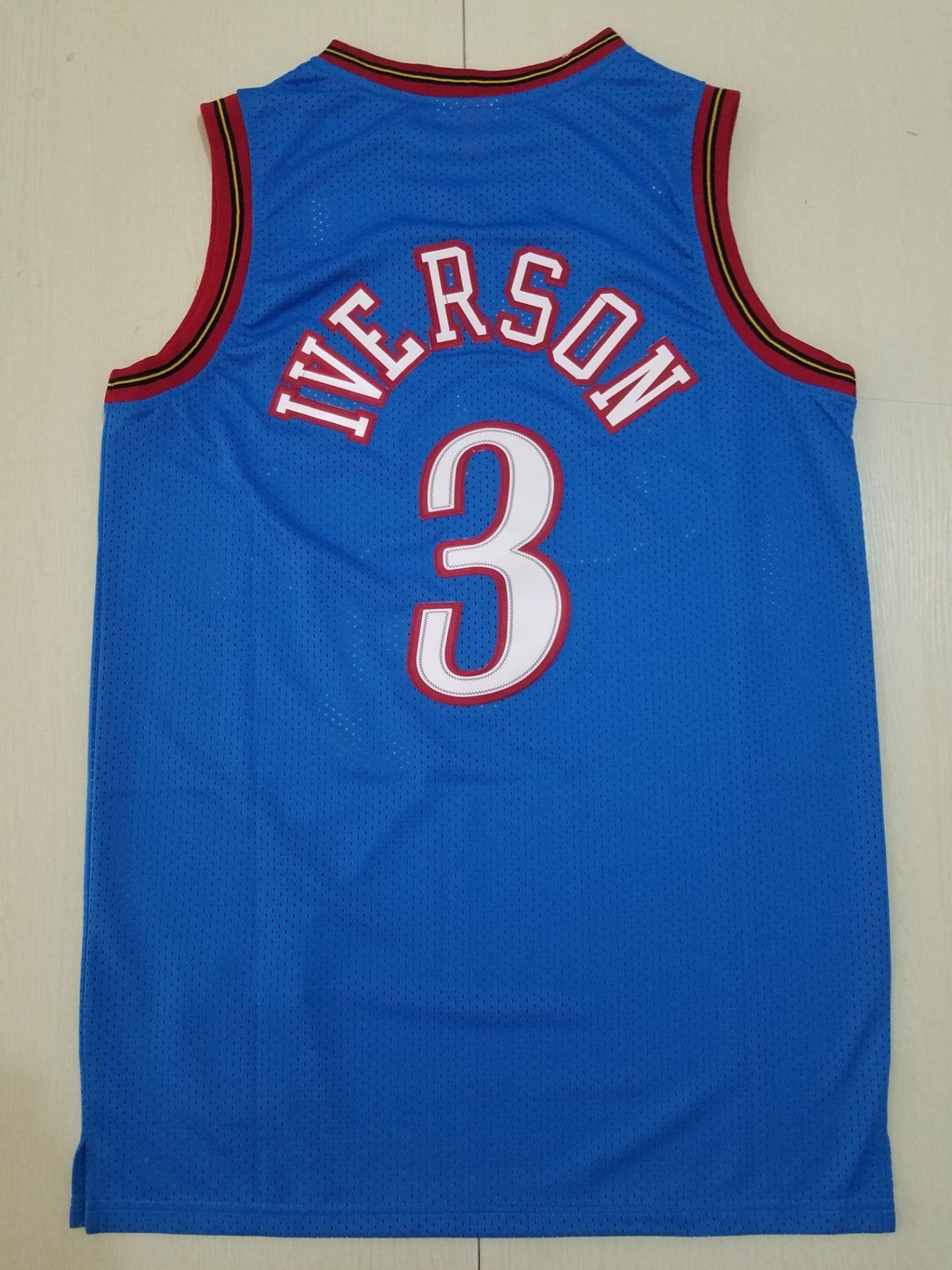 Allen Iverson #3 Philadelphia 76ers Blue Swingman Jersey Full Size