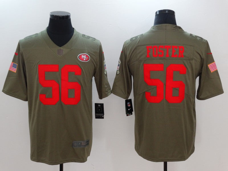 Men's San Francisco 49ers Ruben Foster #56 Brown Game Jersey