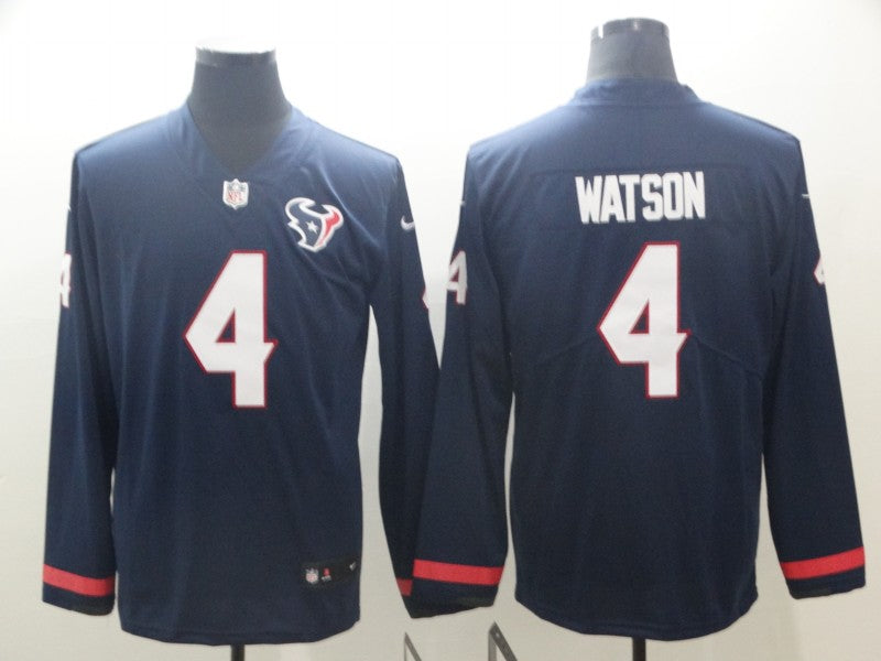 Men's Houston Texans Deshaun Watson #4 Navy Alternate Game Jersey