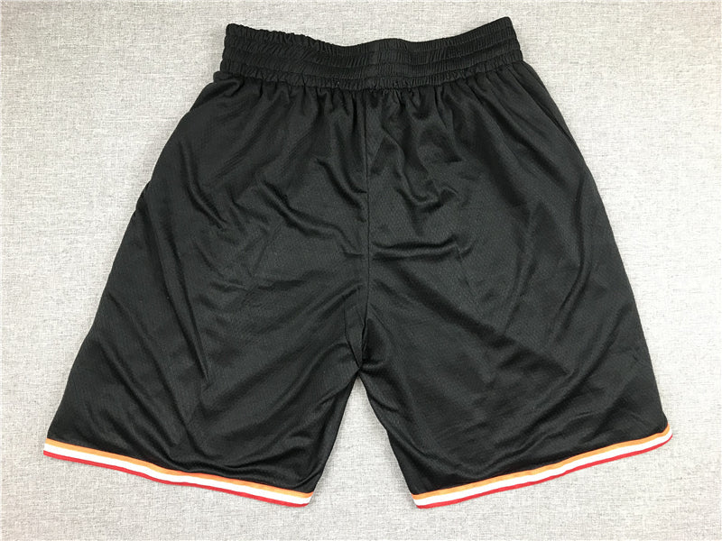 Men's Miami Heat Big Face Black Basketball Shorts