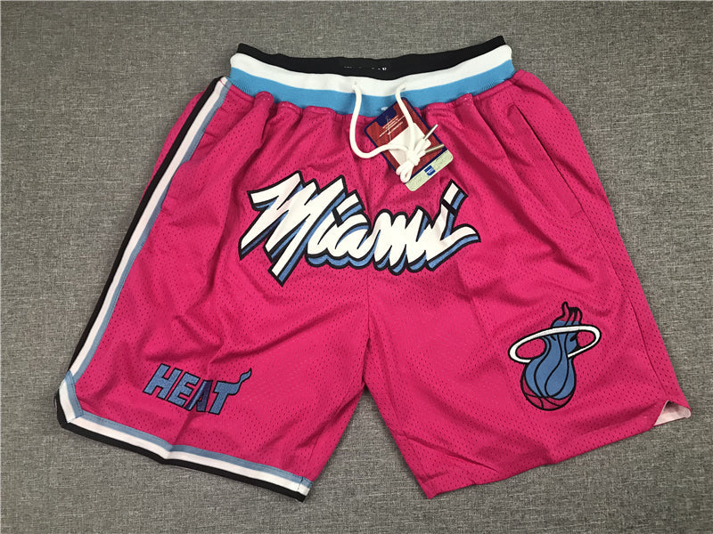 Men's Miami Heat Pink Basketball Shorts