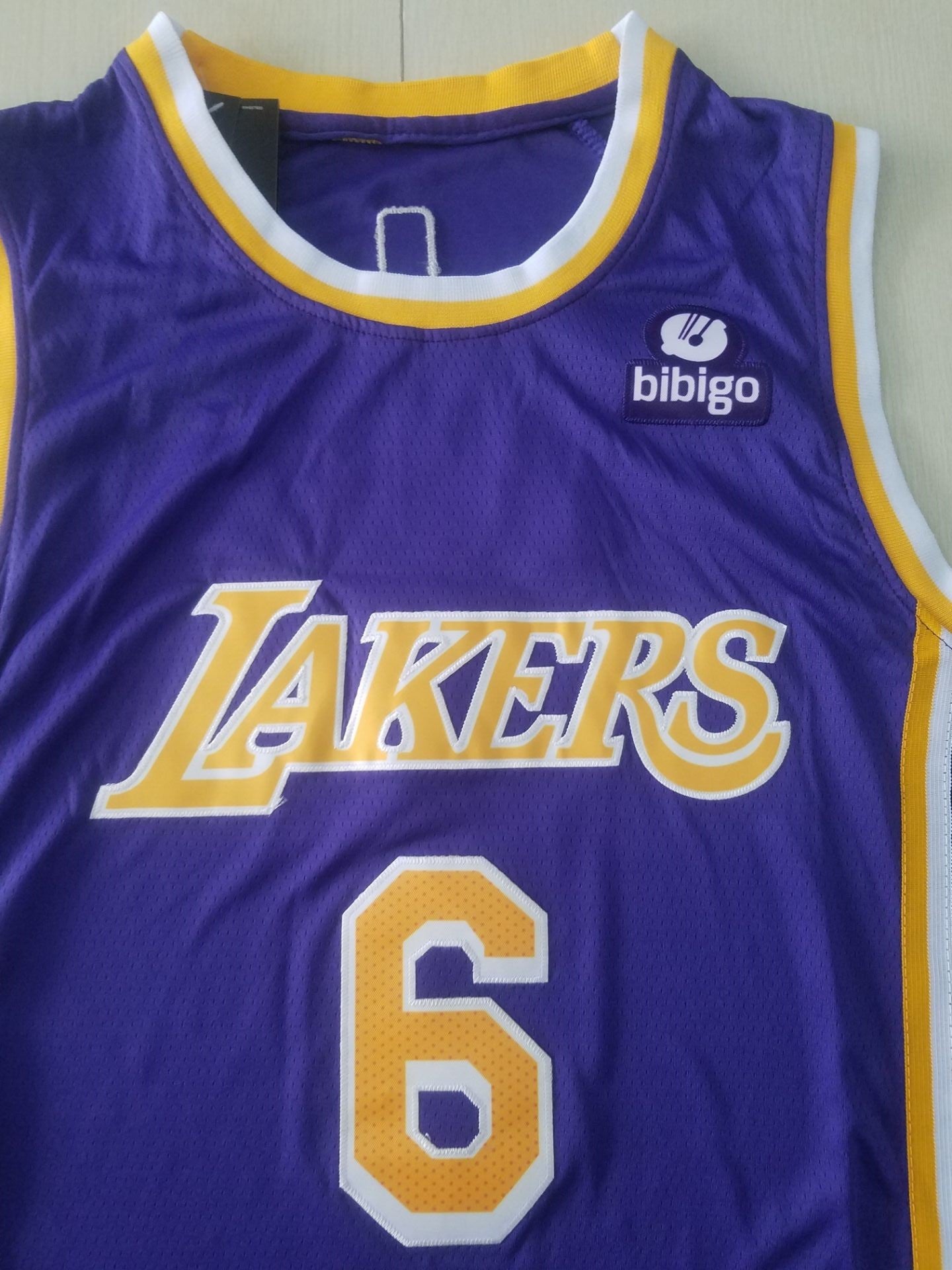 Men's Los Angeles Lakers LeBron James #6 NBA Purple Jersey