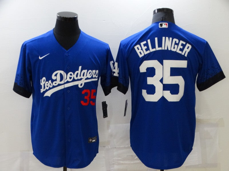 Men's Los Angeles Dodgers Cody Bellinger #35 Blue Fashion Stitched Jersey