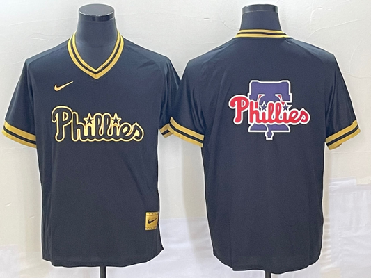 Men's Philadelphia Phillies Black Replica Team Jersey