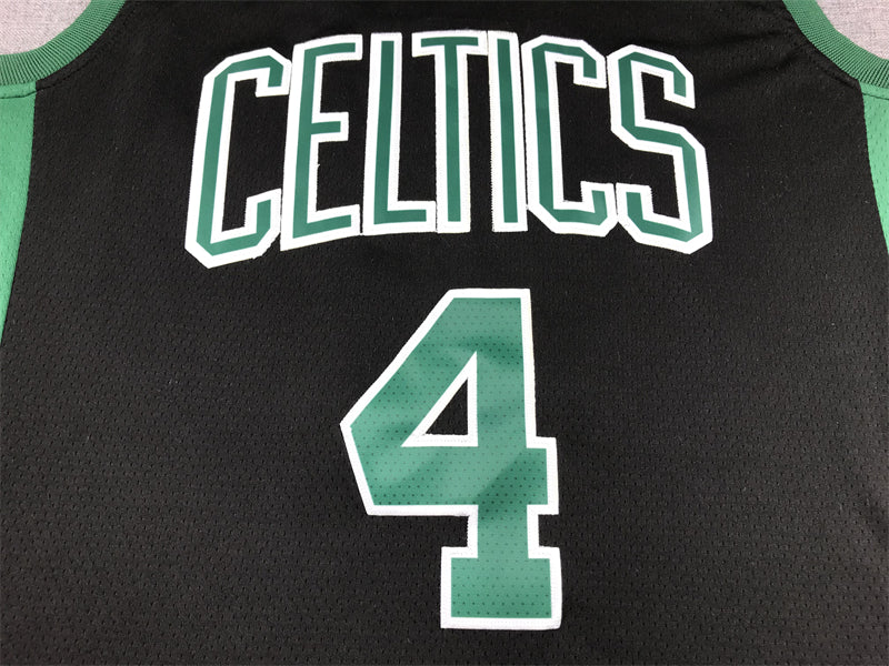 Men's Boston Celtics Jrue Holiday #4 Black Swingman Jersey - Statement Edition