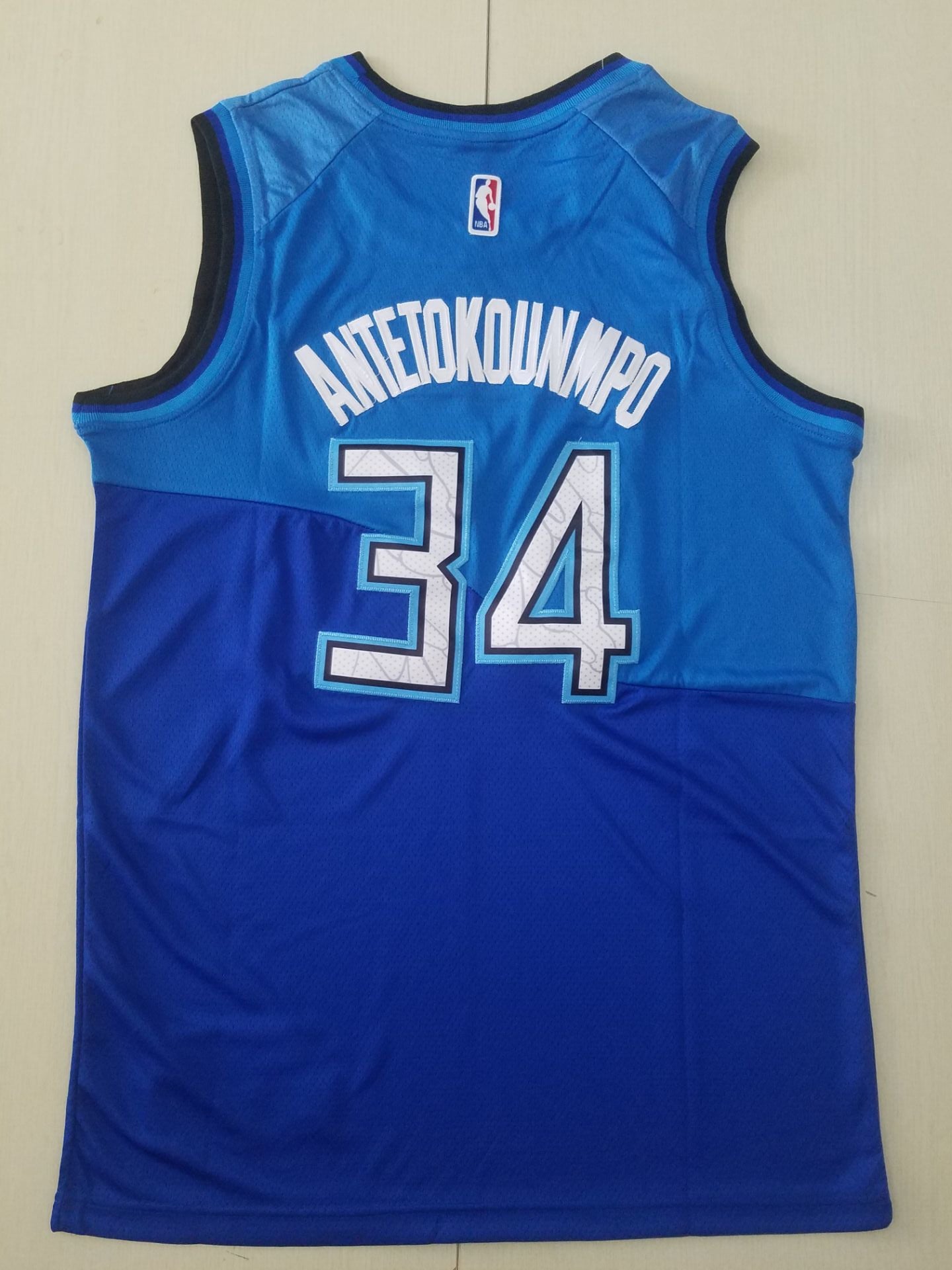 Men's Milwaukee Bucks Giannis Antetokounmpo Blue 2020/21 Swingman Player Jersey