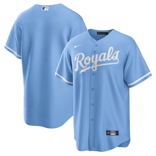 Men's Kansas City Royals Custom Blue Replica Baseball Jersey