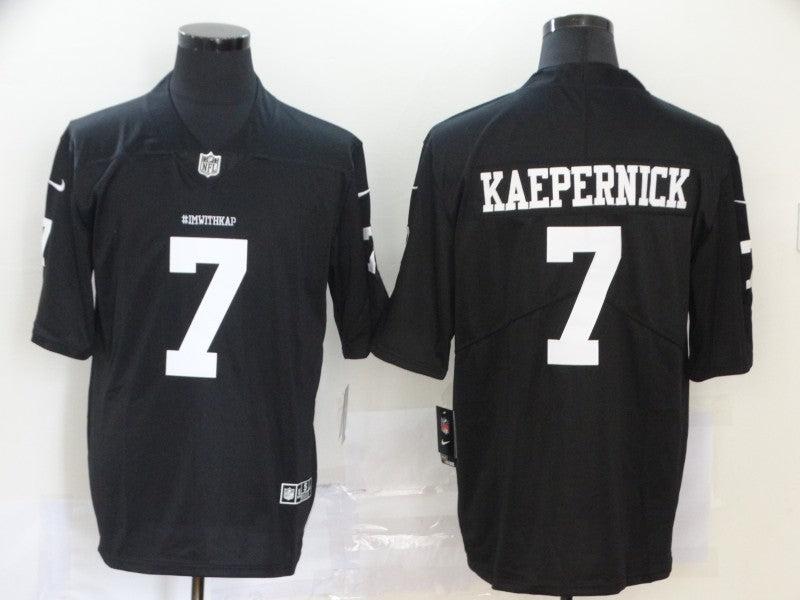 Men's Las Vegas Raiders Colin Kaepernick #7 Black Game Jersey