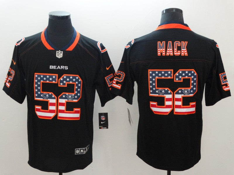 Men's Chicago Bears Khalil Mack #52 Black Game Jersey