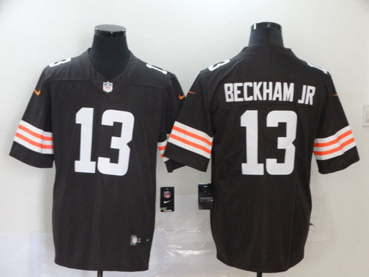 Men's Cleveland Browns Odell Beckham Jr. #13 Brown Game Player Jersey