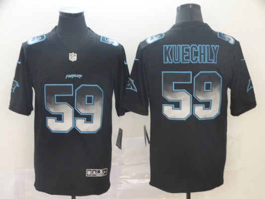 Men's Carolina Panthers #59 Luke Kuechly Black Game Jersey