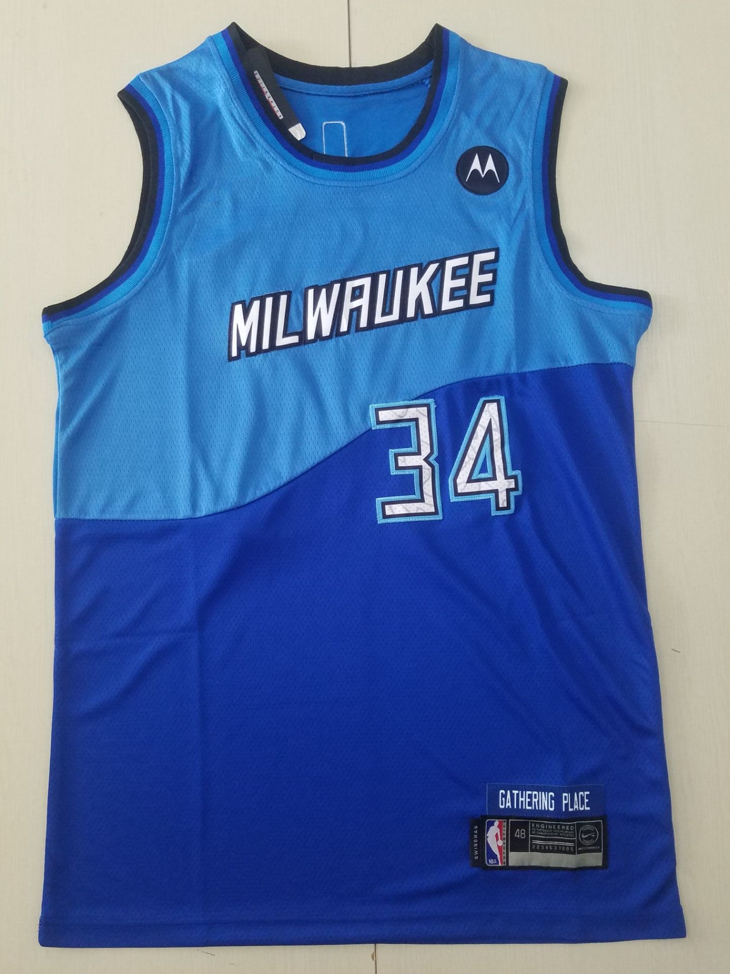 Men's Milwaukee Bucks Giannis Antetokounmpo Blue 2020/21 Swingman Player Jersey