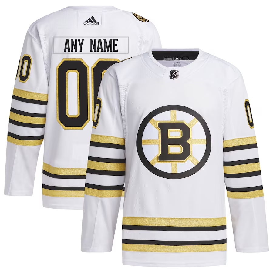 Men's Boston Bruins Fanatics Branded White Custom Jersey