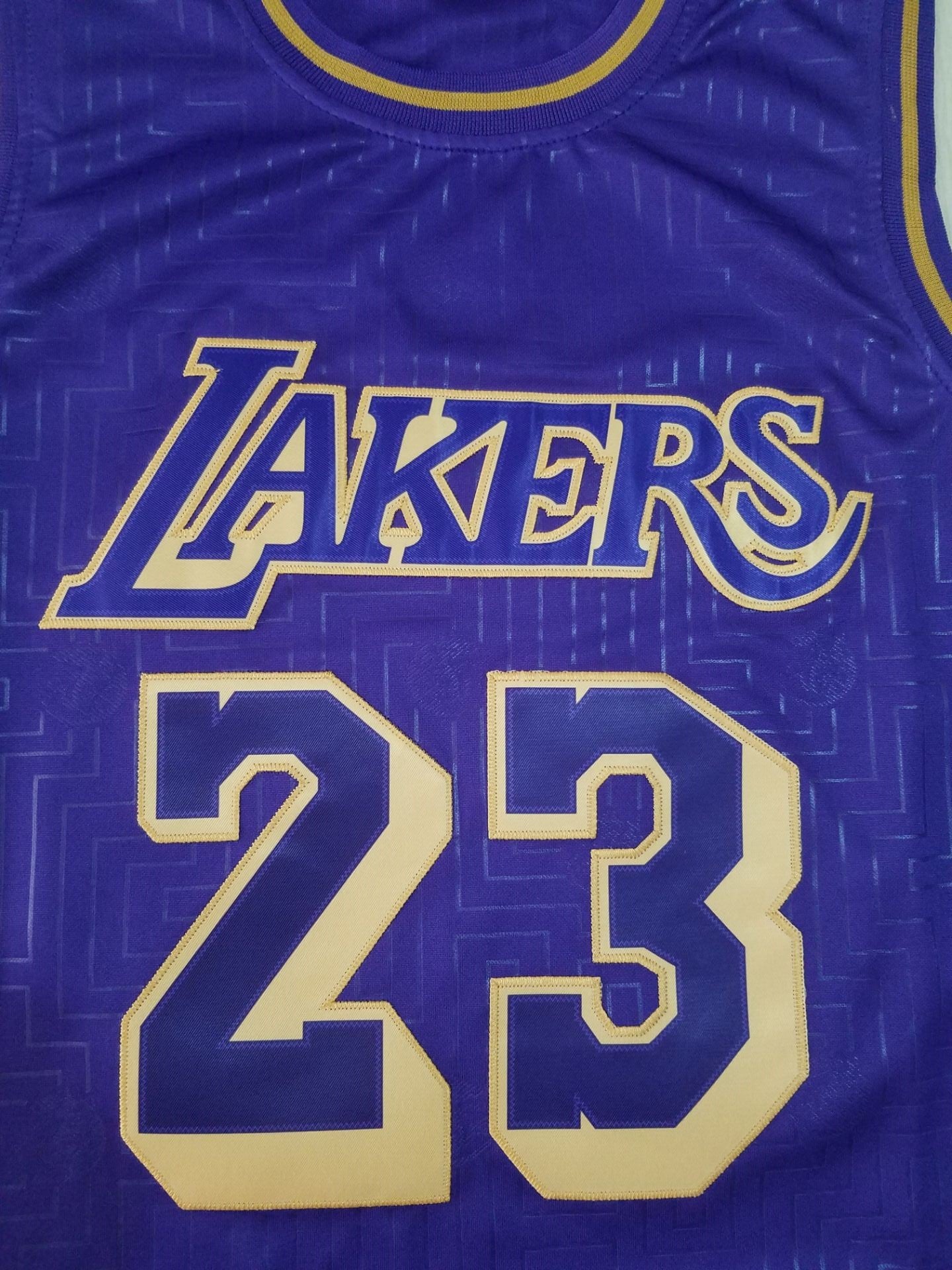 Men's Los Angeles Lakers LeBron James 2018-19 Hardwood Classics Swingman Jersey