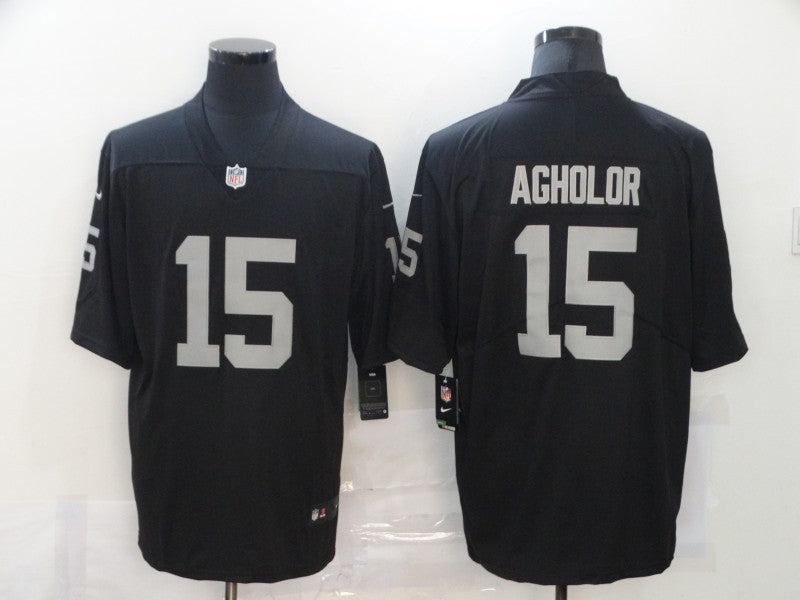 Men's Las Vegas Raiders Nelson Agholor #15 Black Game Jersey