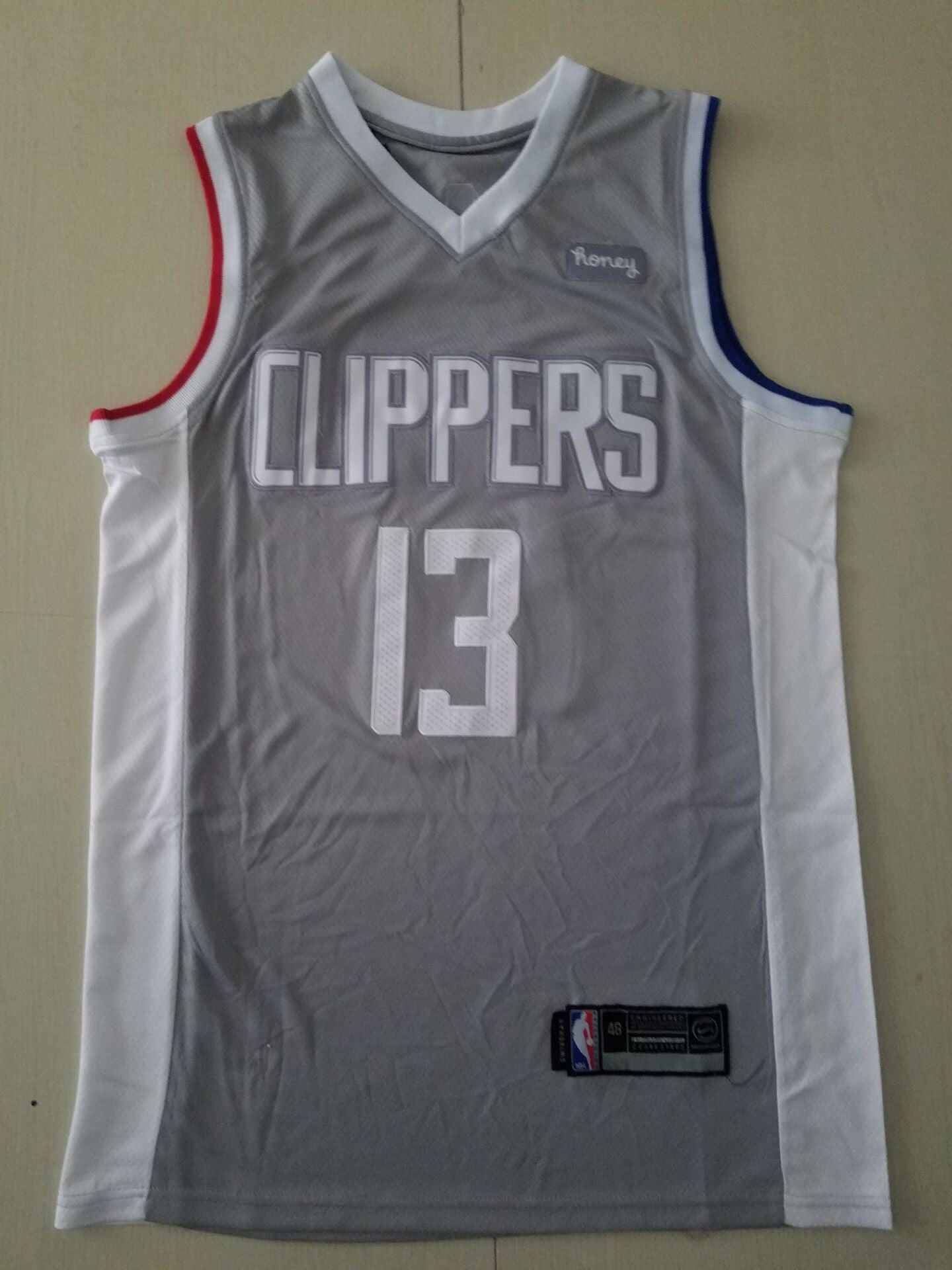 Men's LA Clippers Paul George Gray 2020/21 Swingman Jersey ¡§C Earned Edition