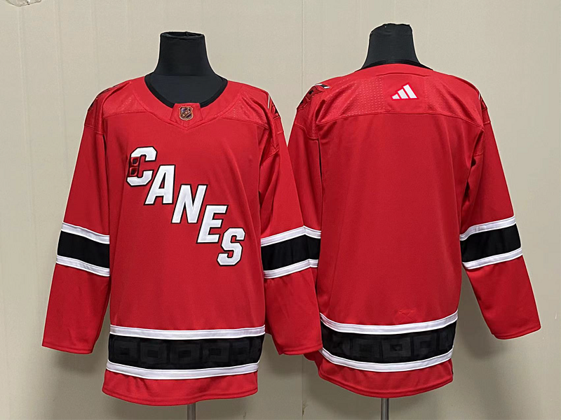 Men's Carolina Hurricanes Red Blank Player Jersey