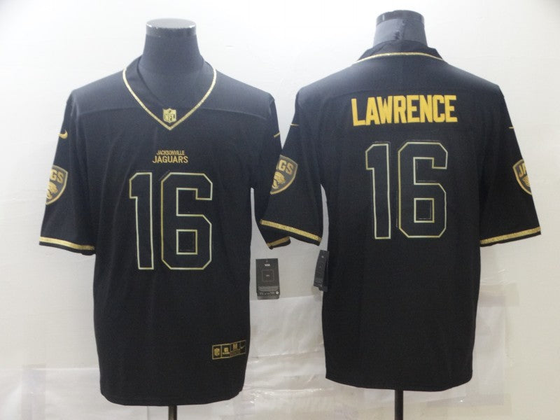 Men's Jacksonville Jaguars Trevor Lawrence #16 Black Game Jersey