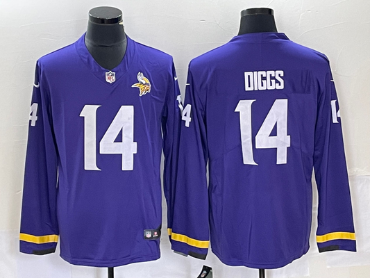 Men's Minnesota Vikings Stefon Diggs #14 Purple Player Jersey