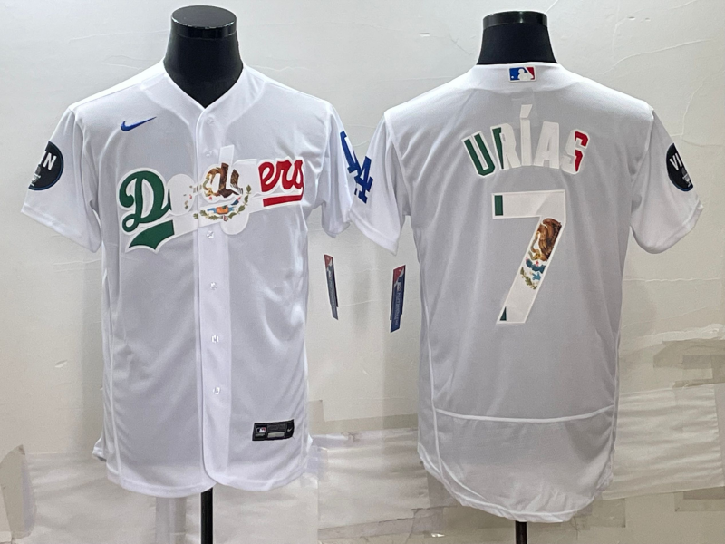 Los Angeles Dodgers Julio Urias White Men's Alternate Replica Player Name Jersey