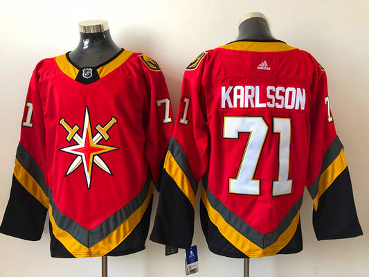 Men's Vegas Golden Knights William Karlsson #71 Red Breakaway Player Jersey