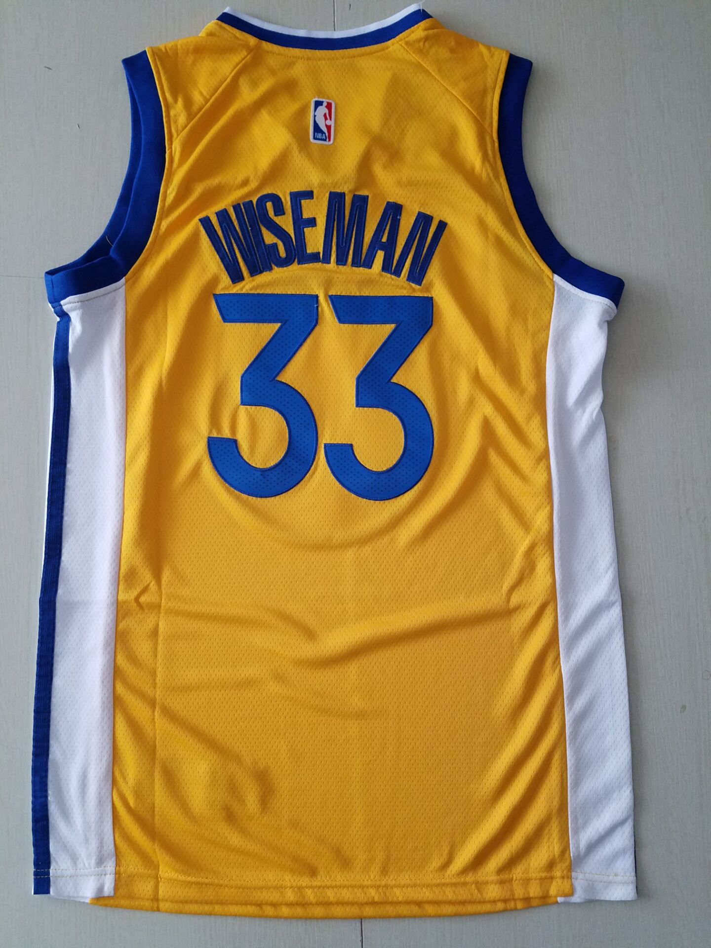 Men's Golden State Warriors James Wiseman Gold Fast Break Team Replica Jersey