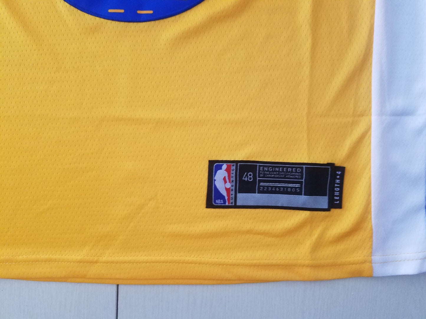 Men's Golden State Warriors Stephen Curry Yellow Fast Break Team Replica Jersey