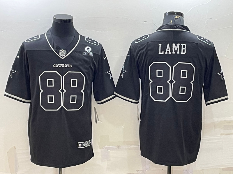 Men's Dallas Cowboys CeeDee Lamb #88 Black Alternate Team Game Jersey