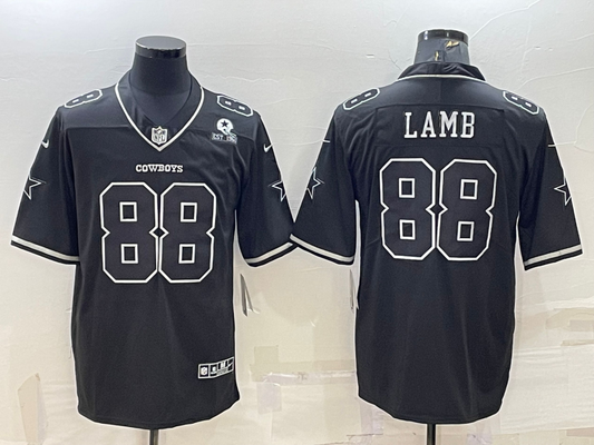 Men's Dallas Cowboys CeeDee Lamb #88 Black Alternate Team Game Jersey