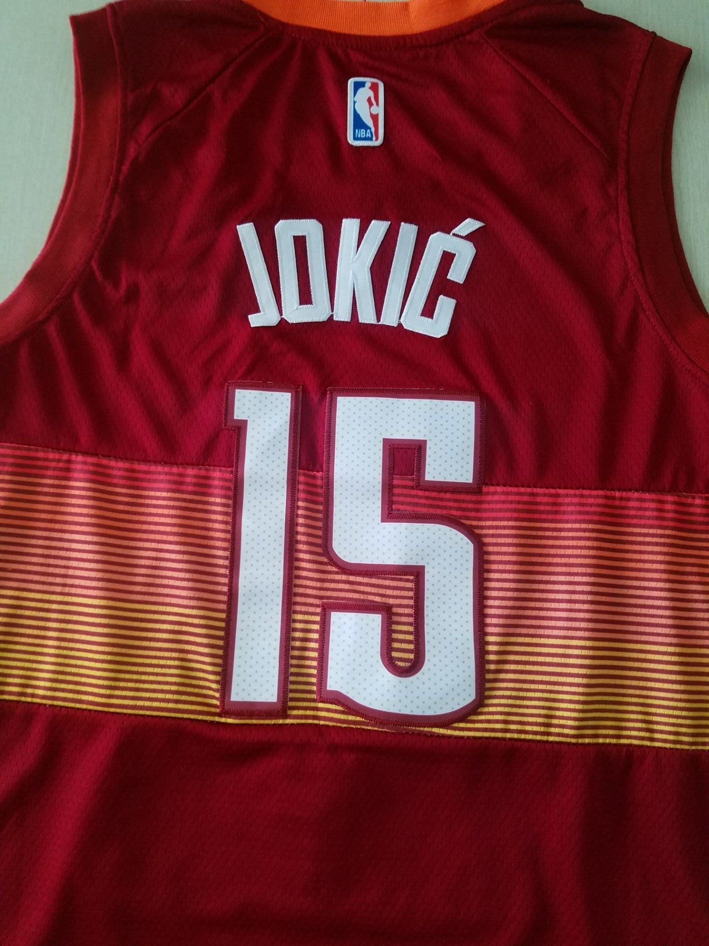 Men's Denver Nuggets Nikola Jokic Red Swingman Player Jersey