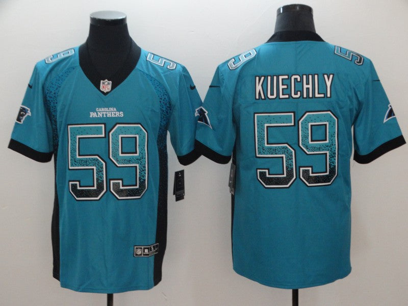 Men's Carolina Panthers Luke Kuechly #59 Blue Game Player Jersey