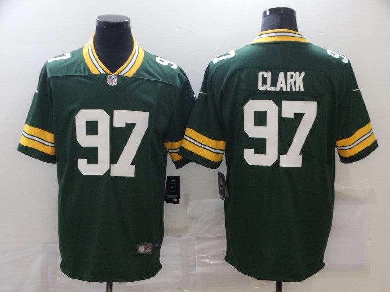 Men's Green Bay Packers Kenny Clark #97 Green Game Jersey