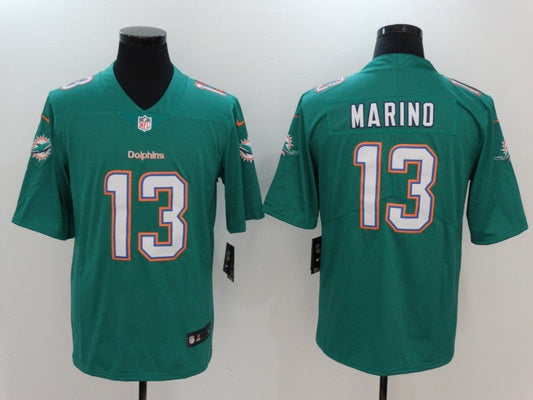 Men's Miami Dolphins Dan Marino #13 Green Game Jersey