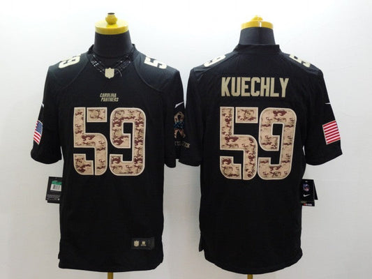 Men's Carolina Panthers Luke Kuechly #59 Black Alternate Game Jersey