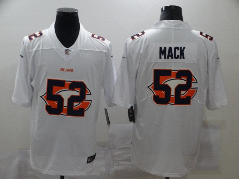 Men's Chicago Bears #52 Khalil Mack White Game Player Jersey