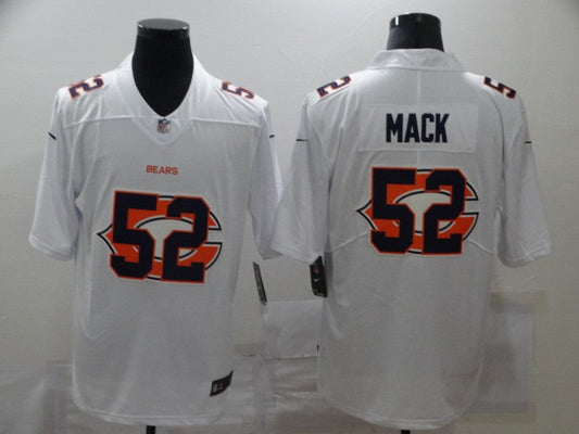 Men's Chicago Bears #52 Khalil Mack White Game Player Jersey