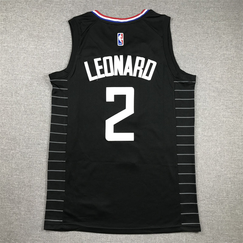 Men's LA Clippers Kawhi Leonard #2 Black 2022/23 Statement Edition Swingman Jersey