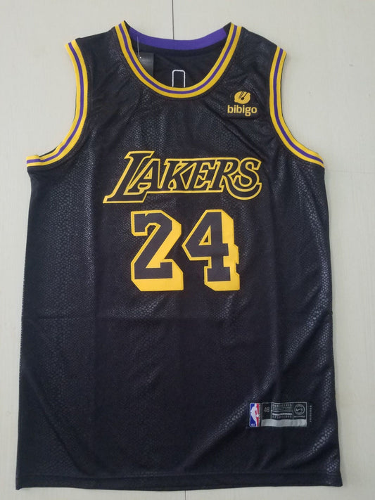 Men's Los Angeles Lakers Kobe Bryant #24 Black City Edition Swingman Jersey