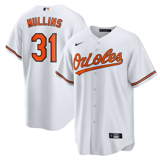 Men's Baltimore Orioles Cedric Mullins #31 White Replica Player Jersey