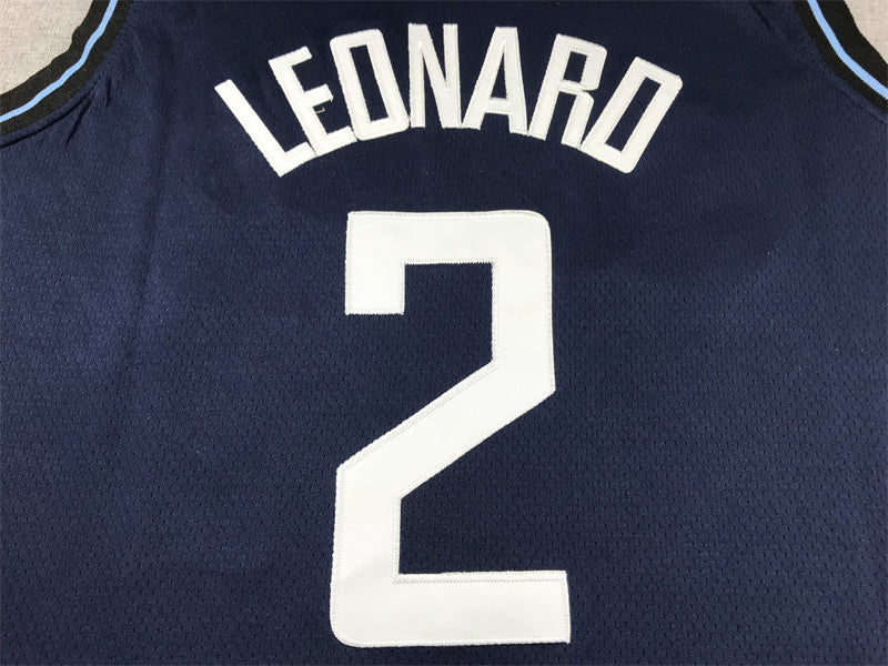 Men's LA Clippers Kawhi Leonard #2 Navy 2023/24 Swingman Jersey - City Edition