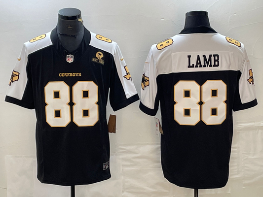 Men's Dallas Cowboys CeeDee Lamb #88 Black Alternate Game Team Jersey