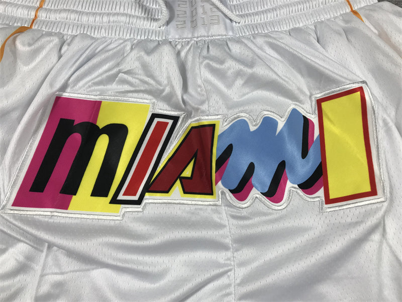 Men's Miami Heat White 2022/23 City Edition Basketball Shorts