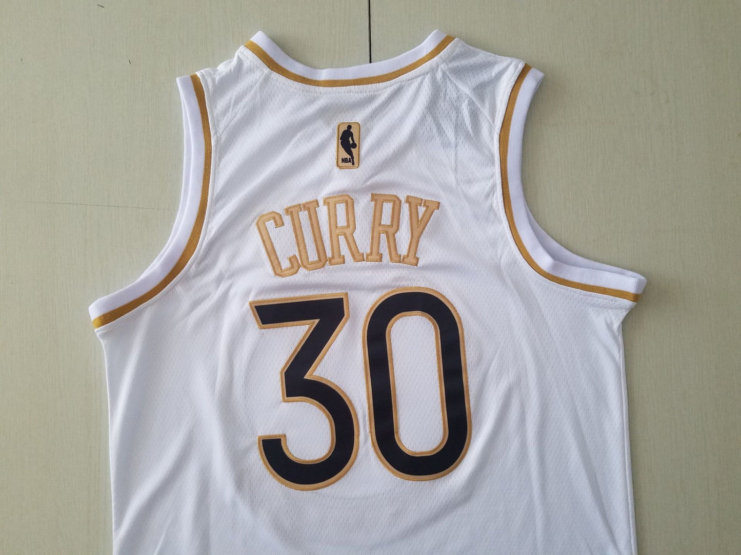 Men's Golden State Warriors Stephen Curry #30 White Swingman Jersey