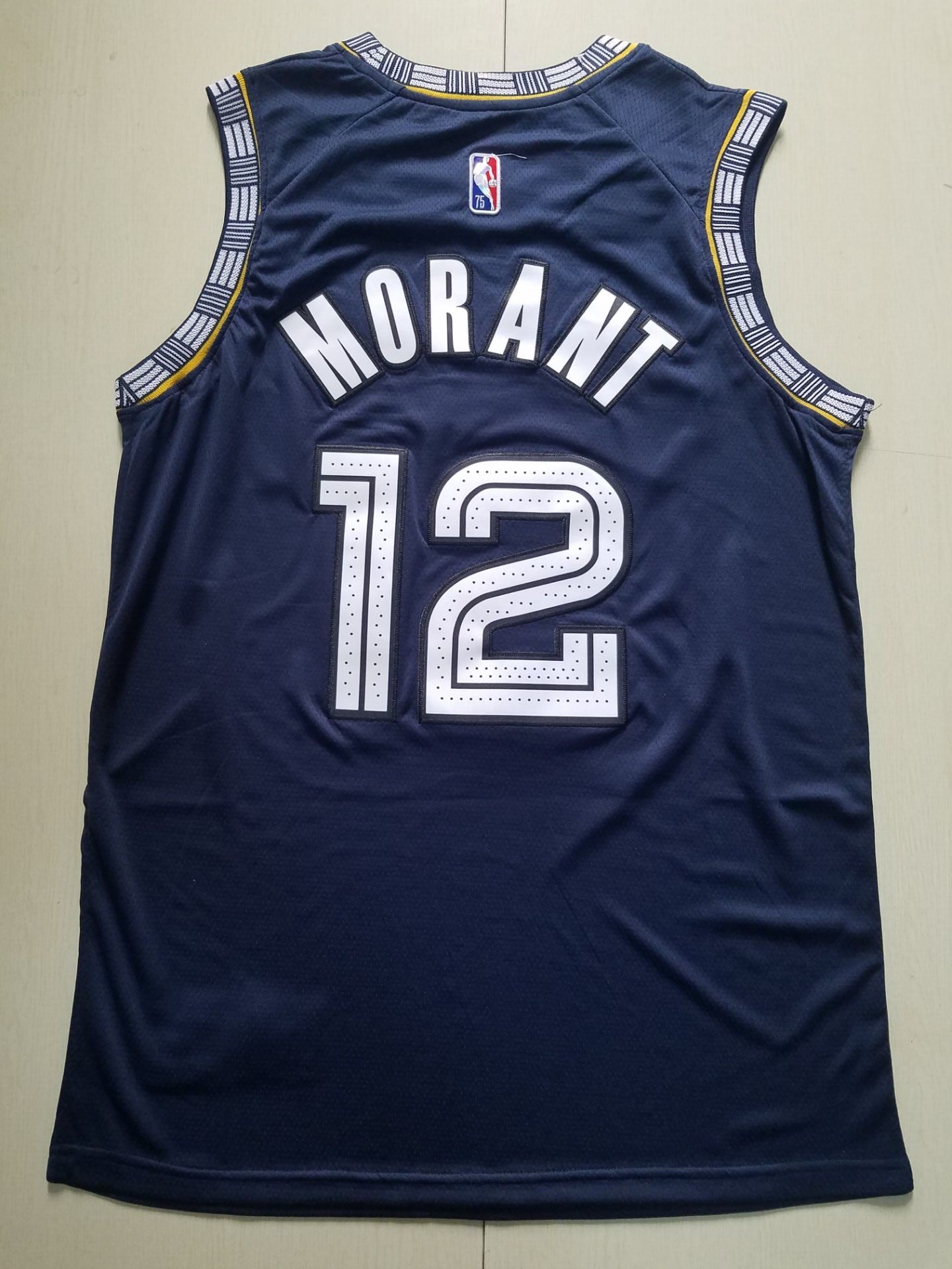 Men's Memphis Grizzlies Ja Morant #12 Navy City Edition Classic Jersey