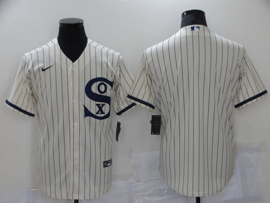 Men's Chicago White Sox Cream Replica Blank Jersey