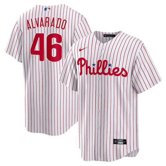 Men's Philadelphia Phillies Jose Alvarado #46 White Home Replica Player Jersey